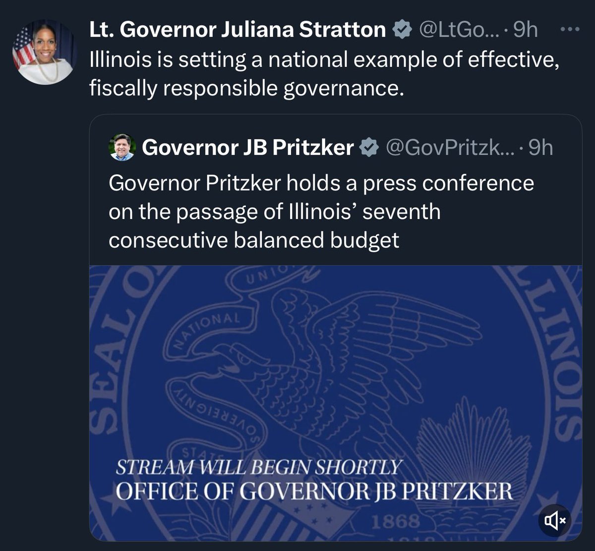 Illinois is a lot like the guy who dresses nice, has a nice car &amp; brags about places he goes. In reality he lives with his parents, is 3 months behind on his car note &amp; is $30k in debt.

In the eyes of <a href="/LtGovStratton/">Lt. Governor Juliana Stratton</a> &amp; <a href="/JBPritzker/">JB Pritzker</a> he’s “fiscally responsible”.