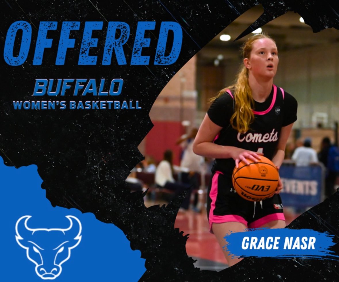 Grace Nasr (@gj_nasr) on Twitter photo So excited to receive an offer from <a href="/UBwomenshoops/">Buffalo Women's Basketball</a>! Thank you for the opportunity!!
<a href="/CometsBallers/">Comets Basketball</a> <a href="/NDA_basketball/">Notre Dame Basketball🏀</a> So excited to receive an offer from <a href="/UBwomenshoops/">Buffalo Women's Basketball</a>! Thank you for the opportunity!!
<a href="/CometsBallers/">Comets Basketball</a> <a href="/NDA_basketball/">Notre Dame Basketball🏀</a>