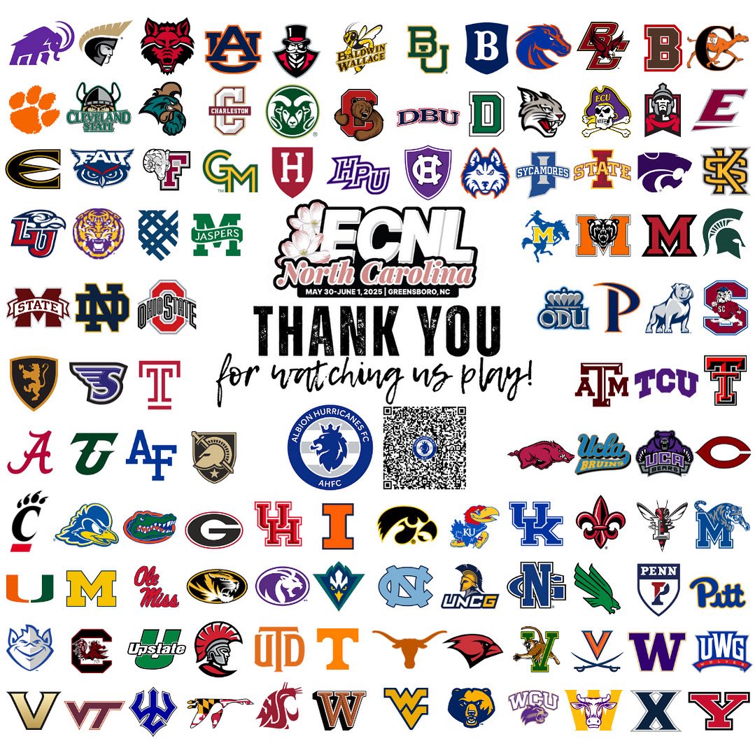 AHFC 09G ECNL (@albion09gecnl) on Twitter photo Huge thank you all the college coaches that came out to the #ecnlnc showcase this weekend! We appreciate your time, energy, and support of our players. 👏⚽️ See you in San Diego! ☀️
<a href="/ECNLgirls/">ECNL Girls</a> <a href="/ahfcsoccer/">Albion Hurricanes FC</a> <a href="/CoachGusMota/">Gustavo Mota</a> <a href="/TheSoccerWire/">SoccerWire</a> <a href="/TopDrawerSoccer/">TopDrawerSoccer</a> <a href="/PrepSoccer/">Prep Soccer ⚽️</a> <a href="/PrepSoccerTX/">Prep Soccer Texas</a> Huge thank you all the college coaches that came out to the #ecnlnc showcase this weekend! We appreciate your time, energy, and support of our players. 👏⚽️ See you in San Diego! ☀️
<a href="/ECNLgirls/">ECNL Girls</a> <a href="/ahfcsoccer/">Albion Hurricanes FC</a> <a href="/CoachGusMota/">Gustavo Mota</a> <a href="/TheSoccerWire/">SoccerWire</a> <a href="/TopDrawerSoccer/">TopDrawerSoccer</a> <a href="/PrepSoccer/">Prep Soccer ⚽️</a> <a href="/PrepSoccerTX/">Prep Soccer Texas</a>
