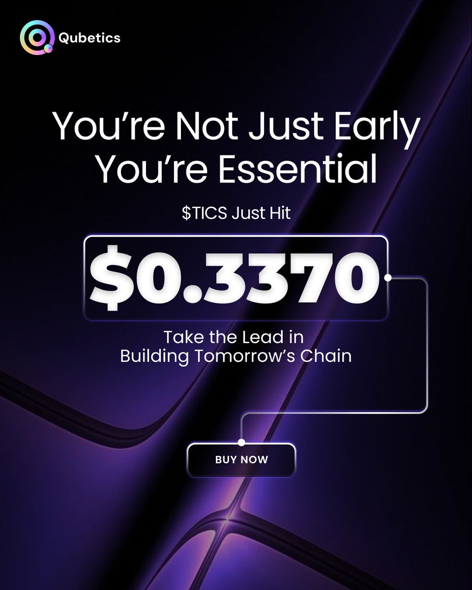 🌟 Empowering Progress, Together
$TICS just hit $0.3370, and it’s the support and belief of this community that fuels it.
You’re not just early; you’re helping empower an open, secure blockchain future for everyone. 
If you are watching from the sidelines, this is your chance to