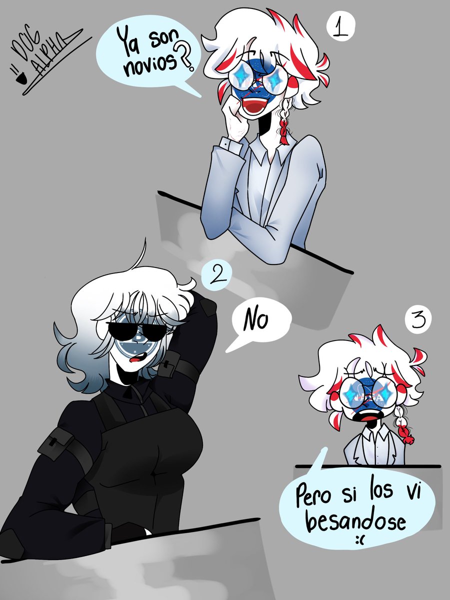 D0galphaa's tweet photo. - Dibujito de los dos hermanitos(porque en mi AU son hermanos)antes de que fueran novios FBI y ONU eran mejores amigos y tan unidos que se demostraban cariño(eran novios sin serlo,asegurando que solo son amigos) 
#CountryHumans #CountryhumansFBI #CountryhumansNASA https://t.co/DAzaZJqSCO
