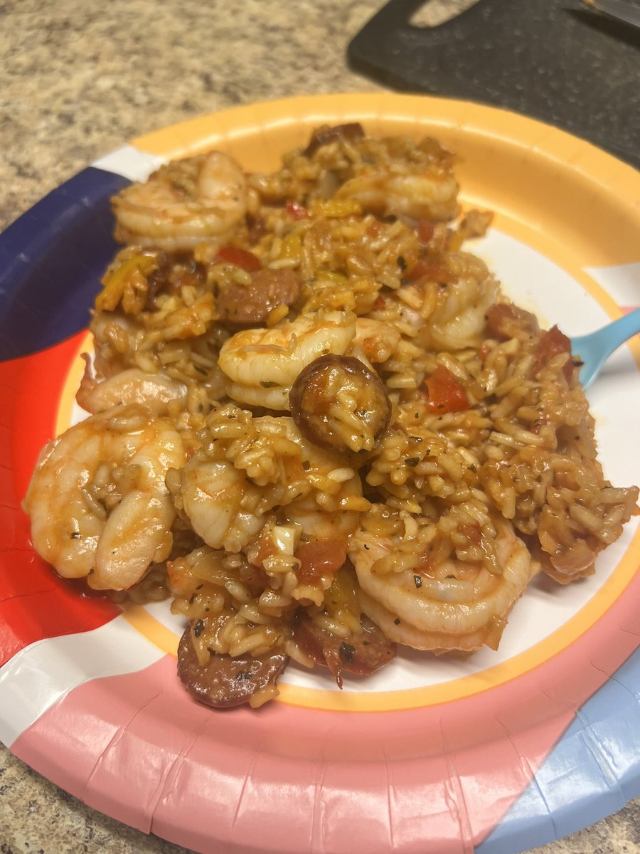 Shrimp and sausage jambalaya tonight
