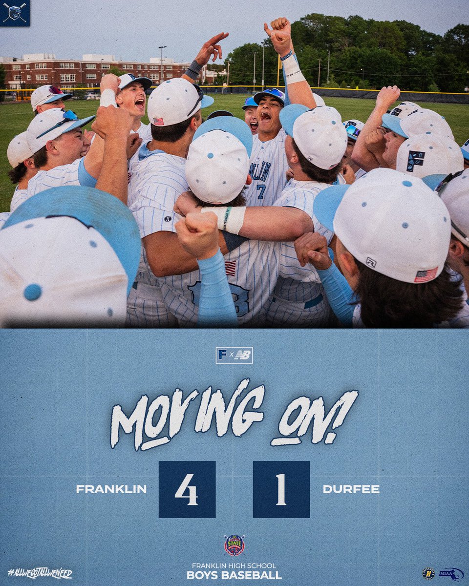 Moving on 💪🏼

Next up TBD 

<a href="/FHSCoachZBrown/">Franklin High School Baseball, MA</a> <a href="/FHSSports/">FranklinAthletics</a>