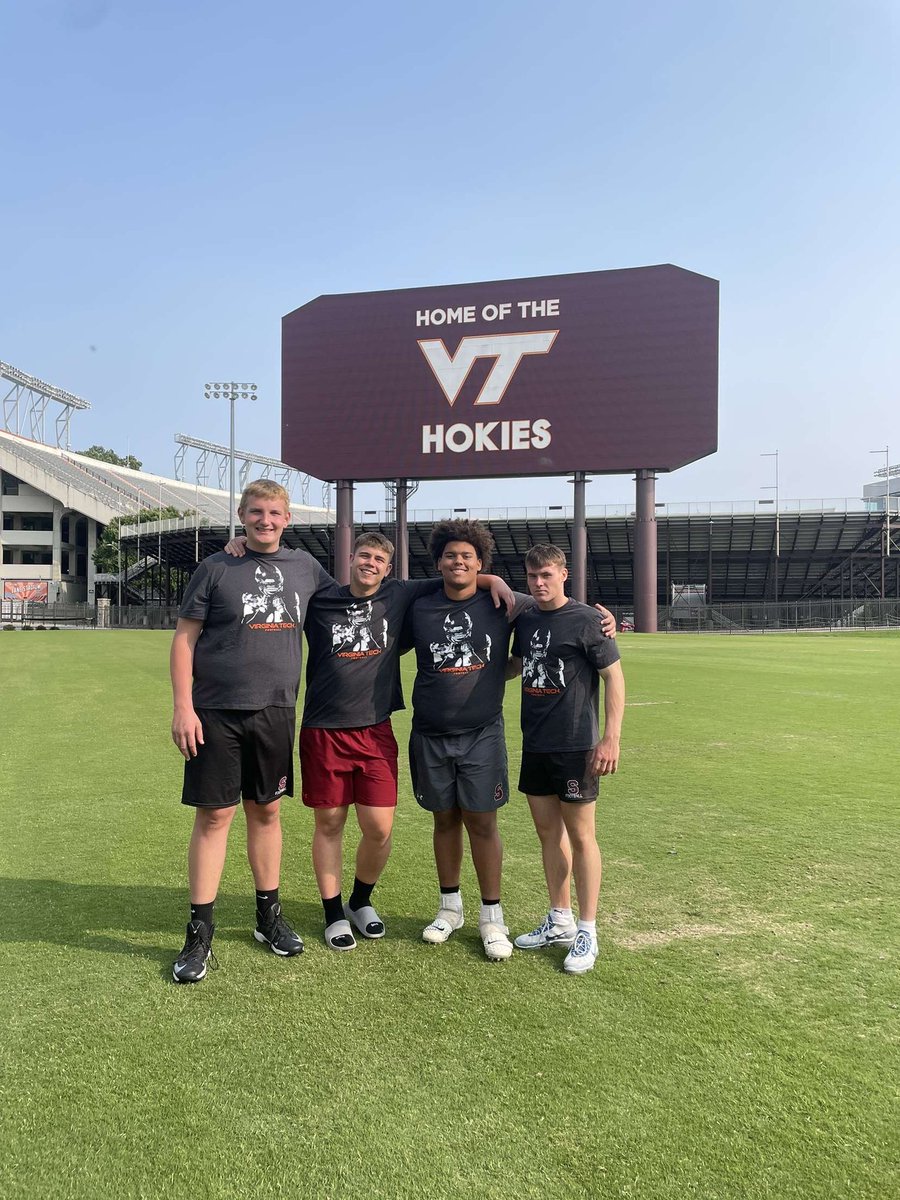 JonasBiehs83's tweet photo. Had a Great day today at Virginia Tech Football! competed well and impressed at the drill work Portion of Camp. Also ran a 4.6 40. Thank you for having me! @Coach_Mines @HokiesFB https://t.co/ifmWAuaYVV
