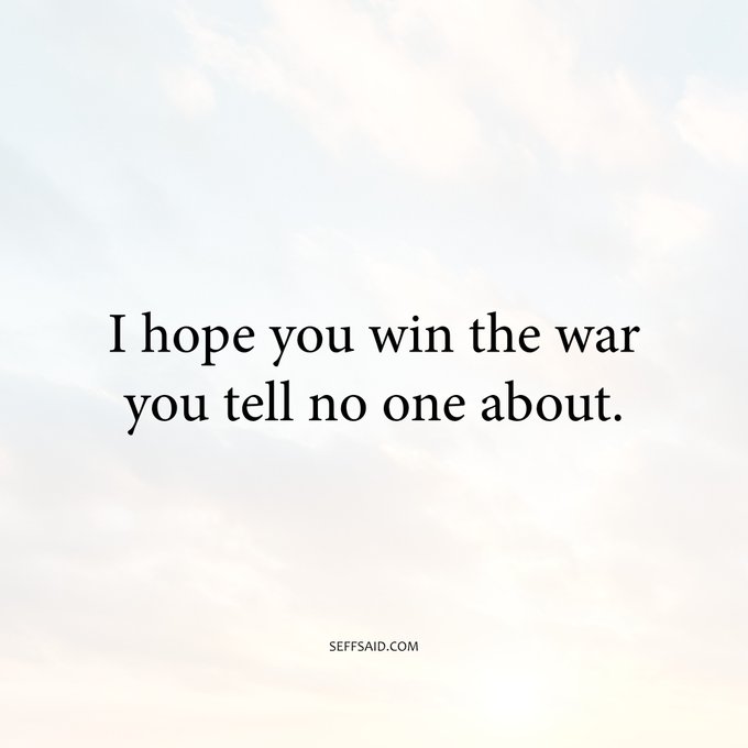 The strongest battles are the ones fought in silence. 🙏