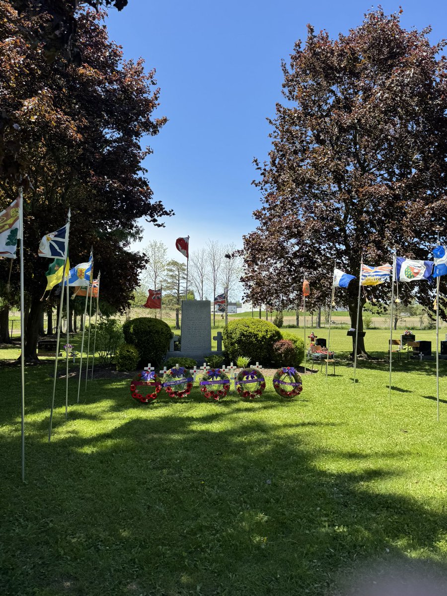 Today is Canadian Armed Forces Day. We honour those who have served our country in uniform, those who continue to serve, and those who made the ultimate sacrifice.  This afternoon, I was honoured to attend the Annual Decoration Day Service hosted by Milverton Legion Branch 565.