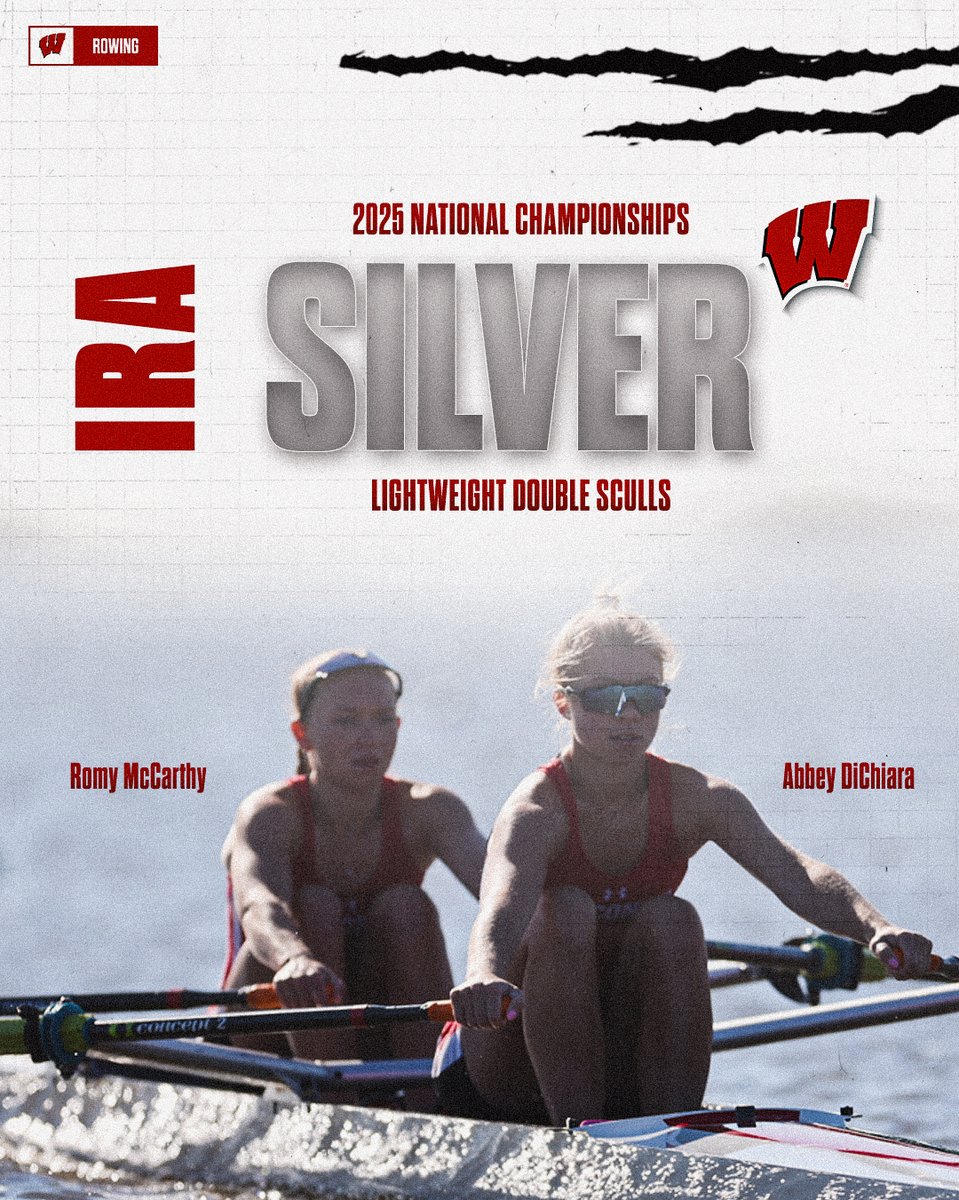 First podium finish since 2019 for the double sculls led the Badger lightweights at the 2025 IRA National Championships

📰 go.wisc.edu/rf9n19