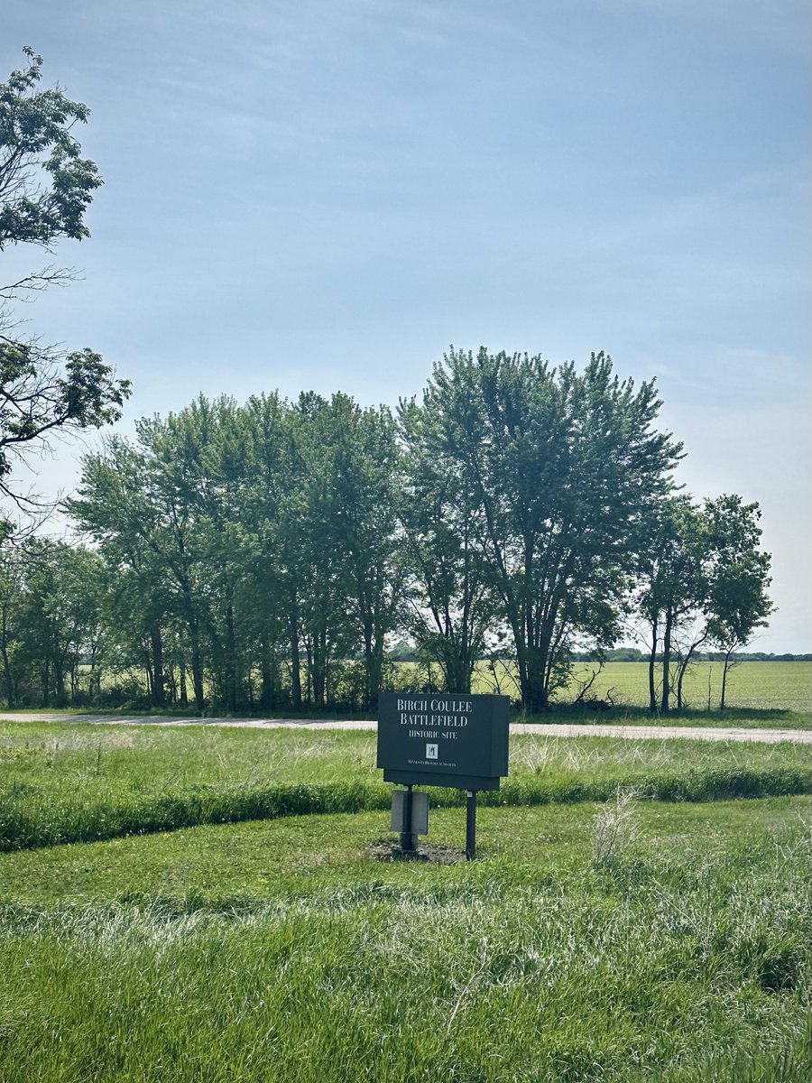 liz_july4th's tweet photo. In early September 1862, #LittleCrow and his warriors attacked an U.S. Campsite at night that turned to be known as the Battle of #BirchCoulee
The preserved battlefield is located in #Morton #MN and is one of several battles that took place during the US-#Dakota War of 1862 👇👇