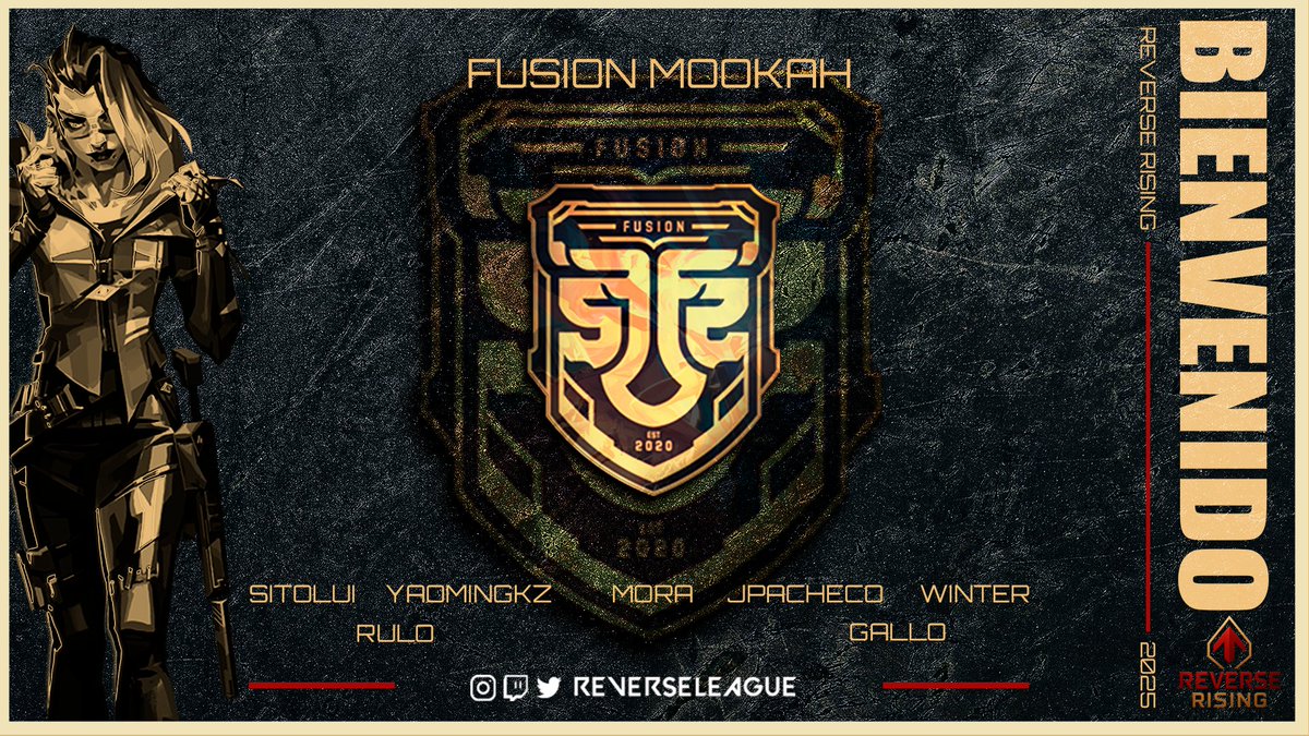 REV3RSE (@reverseleague_) on Twitter photo #INSCRITO!
El equipo 28/30, desde #Venezuela 🇻🇪
Corazón de oro, y espíritu de acero, con eso creas a <a href="/fusionfsgg/">FUSION</a> #Mookah!
Con su Roster:
🇻🇪 <a href="/juanitopachec0/">FS Juanito Pacheco 🇻🇪</a>
🇻🇪 <a href="/morafps_/">FS Mora</a>
🇻🇪 <a href="/Sitolui_/">FS Sitolui</a>
🇻🇪 <a href="/yaomingkzve/">FS yaominGKZZZZZ</a>
🇻🇪 <a href="/FpsWinter/">FS Winter</a>
Suplentes:
🇻🇪 <a href="/fpsgallo/">FS gallo</a>
🇻🇪 <a href="/RuLOfps/">FS RuLO</a>
4 años de historia los 7 #INSCRITO!
El equipo 28/30, desde #Venezuela 🇻🇪
Corazón de oro, y espíritu de acero, con eso creas a <a href="/fusionfsgg/">FUSION</a> #Mookah!
Con su Roster:
🇻🇪 <a href="/juanitopachec0/">FS Juanito Pacheco 🇻🇪</a>
🇻🇪 <a href="/morafps_/">FS Mora</a>
🇻🇪 <a href="/Sitolui_/">FS Sitolui</a>
🇻🇪 <a href="/yaomingkzve/">FS yaominGKZZZZZ</a>
🇻🇪 <a href="/FpsWinter/">FS Winter</a>
Suplentes:
🇻🇪 <a href="/fpsgallo/">FS gallo</a>
🇻🇪 <a href="/RuLOfps/">FS RuLO</a>
4 años de historia los 7