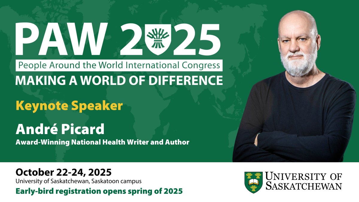 Arinjay Banerjee (@sci_questions) on Twitter photo Come join us. Excellent lineup of speakers. More information on speakers coming soon. <a href="/usask/">U of Saskatchewan</a> #PAW2025 <a href="/picardonhealth/">AndrƩ Picard</a> Come join us. Excellent lineup of speakers. More information on speakers coming soon. <a href="/usask/">U of Saskatchewan</a> #PAW2025 <a href="/picardonhealth/">AndrƩ Picard</a>
