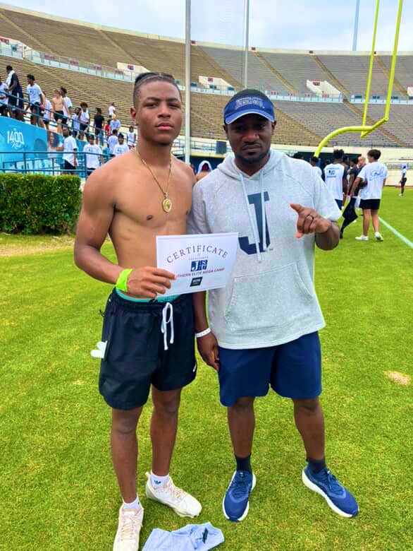 Eddie(E3)Ratliff (@eddieratliff03) on Twitter photo #agtg I had an outstanding day today at <a href="/gojsutigersfb/">Jackson State Football</a> Mega Camp. I am also Blessed and Beyond Thankful to receive a Certificate of Excellence for being one of the top DBβs at the camp!!
<a href="/COJO_MC/">Corey Mclaurin</a> <a href="/The_KingRon/">Aaron King</a> <a href="/KendaleLumpkins/">Kendale Lumpkins</a> <a href="/Coach_CJBailey/">CJ Bailey</a> <a href="/CoachJWhig/">Coach Jevonta Whigham</a> <a href="/ShedrickMckenz2/">Miss-Lou Recruits</a> #agtg I had an outstanding day today at <a href="/gojsutigersfb/">Jackson State Football</a> Mega Camp. I am also Blessed and Beyond Thankful to receive a Certificate of Excellence for being one of the top DBβs at the camp!!
<a href="/COJO_MC/">Corey Mclaurin</a> <a href="/The_KingRon/">Aaron King</a> <a href="/KendaleLumpkins/">Kendale Lumpkins</a> <a href="/Coach_CJBailey/">CJ Bailey</a> <a href="/CoachJWhig/">Coach Jevonta Whigham</a> <a href="/ShedrickMckenz2/">Miss-Lou Recruits</a>