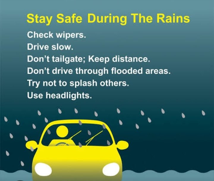 Stay safe During the Rain 🌧️