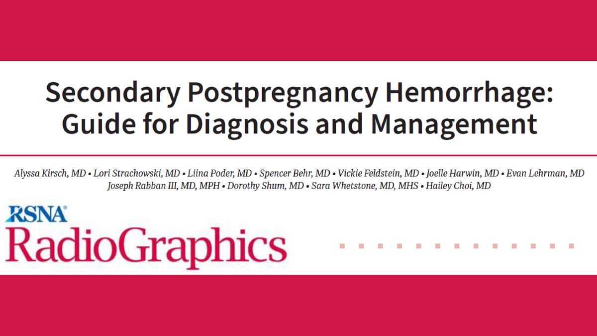 Alfredo Páez-Carpio (@apaezcarpio) on Twitter photo Not all postpartum bleeding is pathologic.
This #tweetorial breaks down how to differentiate SIPS, RPOC, EMV & vascular mimics.
Based on <a href="/RadioGraphics/">RadioGraphics</a> by Kirsch et al: bit.ly/3FBqGF5
<a href="/RadG_Editor/">RadioGraphics_Editor</a> <a href="/cookyscan1/">Cooky Menias</a> <a href="/teachplaygrub/">Lea Alhilali, MD</a> Not all postpartum bleeding is pathologic.
This #tweetorial breaks down how to differentiate SIPS, RPOC, EMV & vascular mimics.
Based on <a href="/RadioGraphics/">RadioGraphics</a> by Kirsch et al: bit.ly/3FBqGF5
<a href="/RadG_Editor/">RadioGraphics_Editor</a> <a href="/cookyscan1/">Cooky Menias</a> <a href="/teachplaygrub/">Lea Alhilali, MD</a>