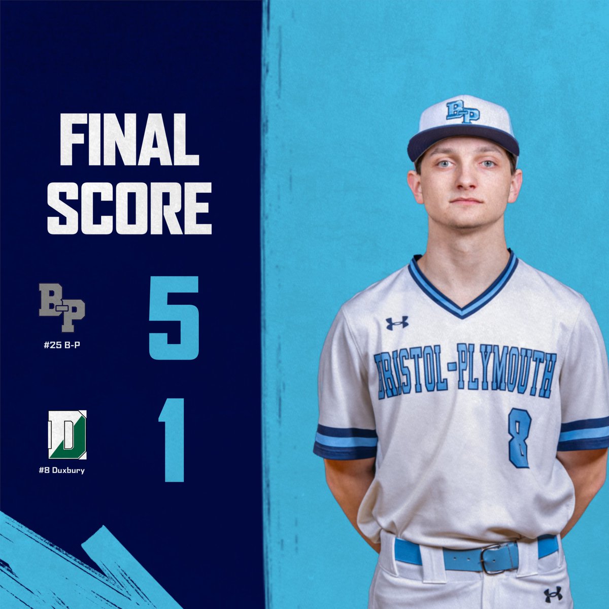 UPSET ALERT!!!!!! #25 ranked baseball went on the road and beat #8 Duxbury 5-1 to move on to the round of 16!!!! #MIAA