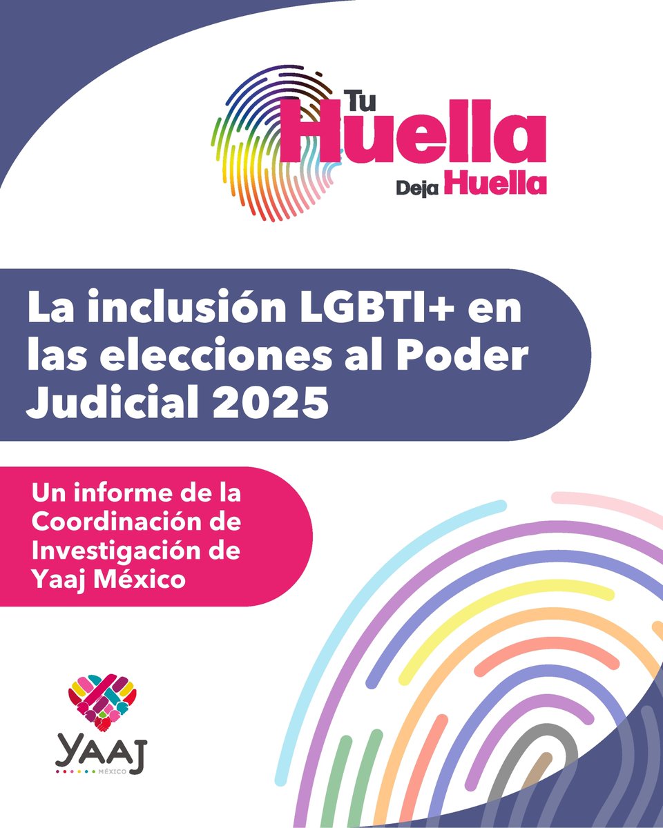 YaajMexico's tweet image. #EleccionJudicial 🇲🇽 Por primera vez en la historia de México, se eligieron por voto popular a quienes integrarán el Poder Judicial. Y también por primera vez, analizamos si estas candidaturas —que decidirán sobre nuestros derechos— reconocen, nombran e incluyen a las personas…