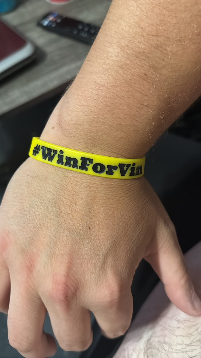 chassy91's tweet photo. Okay. So tomorrow I have literally the biggest game of my life. My first state playoff game. It took 7 years but you know what the best part of it is? I’ll have you right next to me all game. I know I can’t win or lose. But I’ll always #WinForVin. Protect me tomorrow. I love you https://t.co/M97rWGqtrQ