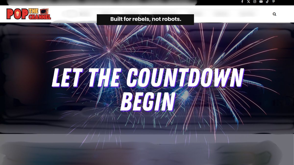 Not all fireworks happen on the 4th. Stay tuned.
#PopTheChannel #TVThatHitsDifferent #ComingSoon #EntertainmentRevolution #BuiltForRebelsNotRobots 🔥🎆📺