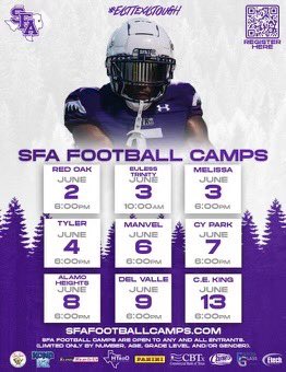 TankIsiah's tweet image. I’ll be at SfA camp tomorrow @Coach_RogersSFA
@PrepRedzoneAR