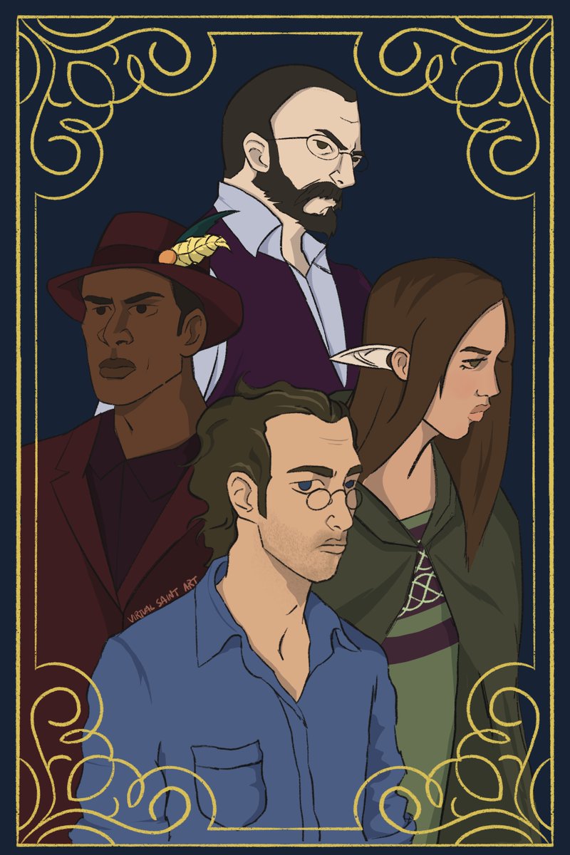 virtualsaintart's tweet image. D3 podcast episode dropped yesterday and I caught it live. This is my take on what I imagine the character might look like based on the hints we’ve gotten so far. I might tweak it once more is revealed. @NeilNewbon @Devilligan #d3podcast #d3fanart #neilnewbon