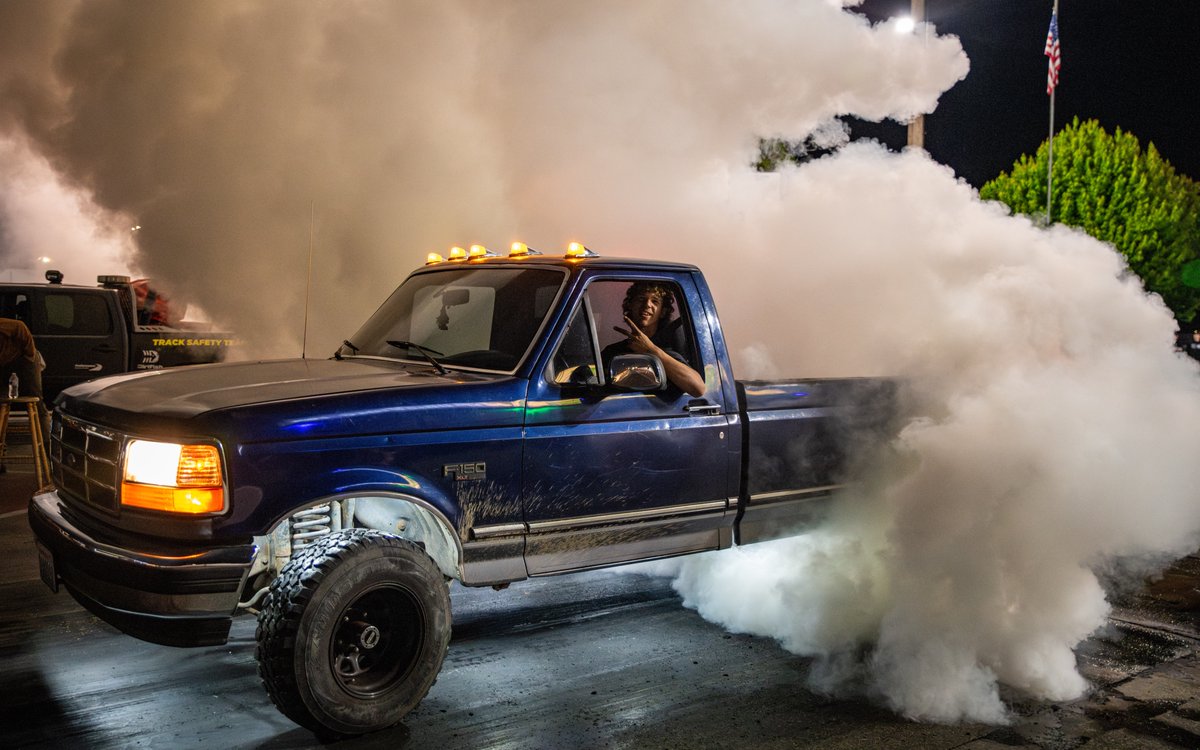 David Stenhouse 💻 (@dsforensics) on Twitter photo Shot a burnout competition at <a href="/theplacetorace/">Pacific Raceways</a>, High School Drags. One pickup's tires caught fire, making for some great backlighting🔥 Shot a burnout competition at <a href="/theplacetorace/">Pacific Raceways</a>, High School Drags. One pickup's tires caught fire, making for some great backlighting🔥