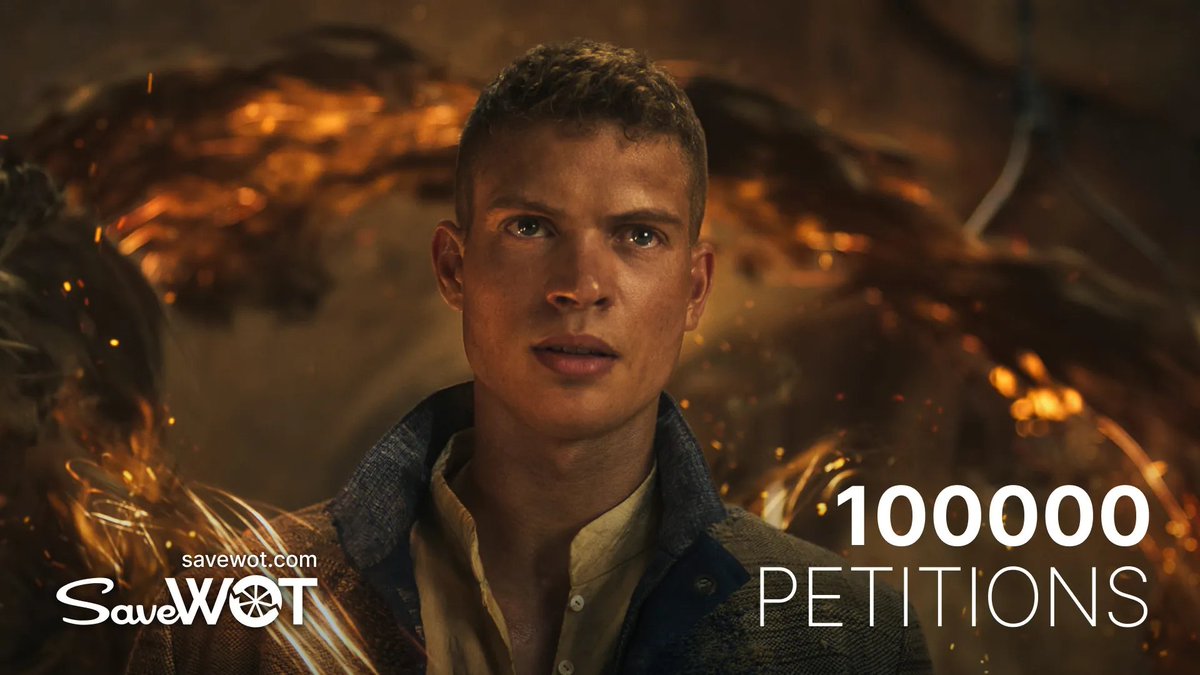 RoseliaAngels's tweet photo. WE JUST HIT 100 000 SIGNATURES 🎊

It fills me with so much joy and hope that we're all coming together, united, for something we deeply love 

No matter what happens, I'm glad to be part of this passionate fandom. Love you ❤️

Let's keep fighting💥
#SaveWOT #TheWheelOfTime https://t.co/CabD36VRNK