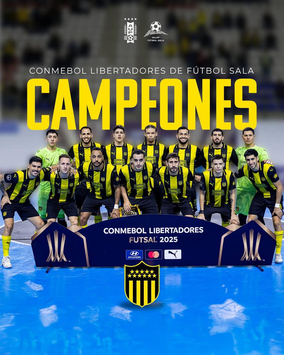 Felicitaciones!! Como parte en algún momento de este maravilloso deporte apoyando al Club en este deporte me siento muy orgulloso!!! <a href="/FutbolSalaCAP/">PEÑAROL | Fútbol Sala Masculino</a> <a href="/OficialCAP/">PEÑAROL</a>