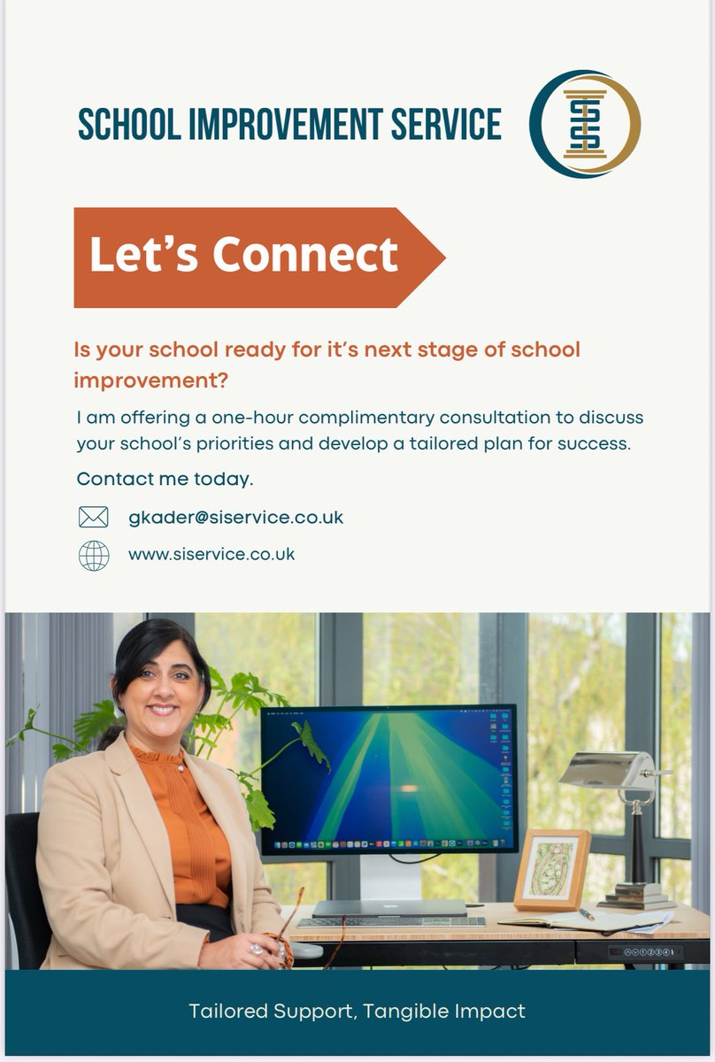 Gulbanu Kader (@geekader) on Twitter photo Delighted to be supporting <a href="/AvantiFields/">Avanti Fields School</a>
with subject leadership, quality assurance & strategic improvement as an Educational Consultant.
Excited to partner with the fabulous Head of School <a href="/NKholia/">Nisha Kholia</a> on this journey.
Tailored Support, Tangible Impact.
👉 siservice.co.uk Delighted to be supporting <a href="/AvantiFields/">Avanti Fields School</a>
with subject leadership, quality assurance & strategic improvement as an Educational Consultant.
Excited to partner with the fabulous Head of School <a href="/NKholia/">Nisha Kholia</a> on this journey.
Tailored Support, Tangible Impact.
👉 siservice.co.uk