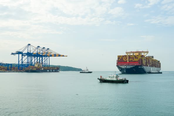 Welcome MSC Irina, world's largest container ship to Vizhinjam port!! <a href="/PortOfVizhinjam/">VizhinjamInternationalSeaport</a>