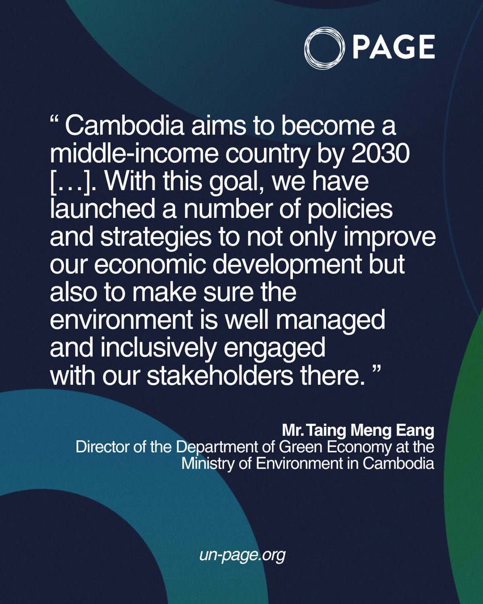 UN Partnership for Action on Green Economy (@_un_page) on Twitter photo Fostering #greeneconomy practices
PAGE supports countries in their green transition through policy reform, knowledge sharing and capacity building.
Learn more in our annual report 2024 โก๏ธ un-page.org/2024-annual-reโฆ Fostering #greeneconomy practices
PAGE supports countries in their green transition through policy reform, knowledge sharing and capacity building.
Learn more in our annual report 2024 โก๏ธ un-page.org/2024-annual-reโฆ
