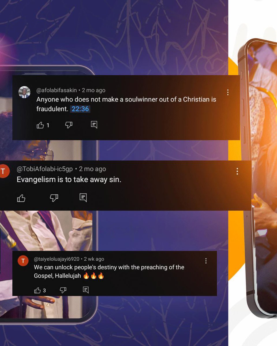 word_sanctuary's tweet image. See what God is doing through our International Soul Winning Conference (ISWC)🙌✨
Here are some of the best comments so far.
Which of these resonates with you the most?