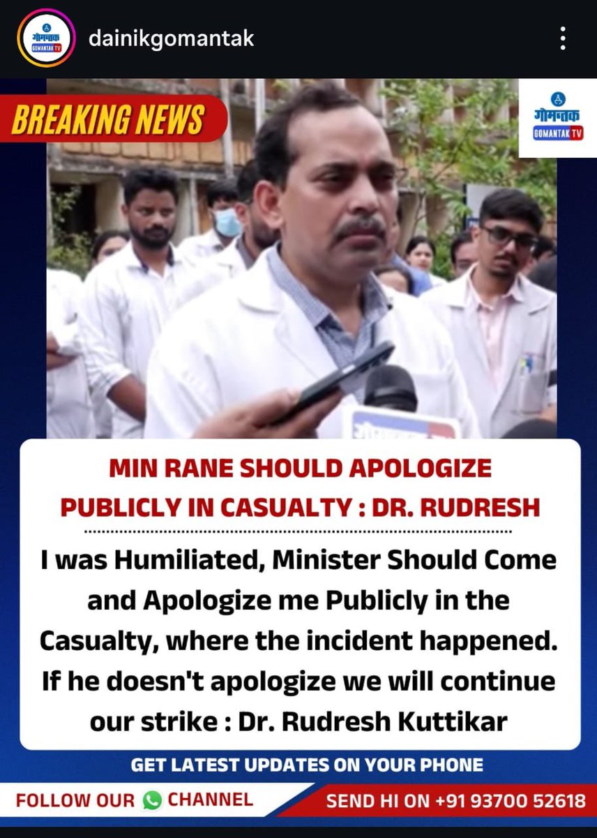DoctorLFC's tweet photo. If the humiliation was public, the apology ought to be public.

More power to Dr Rudresh Kuttikar. https://t.co/QWM9jcYJsx