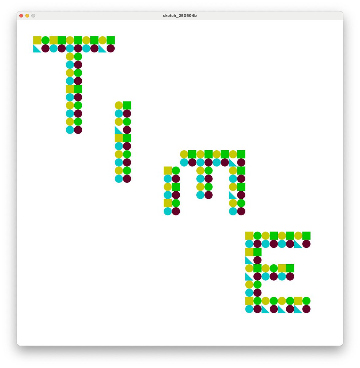 ysk_cc's tweet image. #minacoding Day9:以前に作ったものだけど。
少しだけrandom を加えたパターンを作って、そこからグリッドで黒くした部分を抜く。大好きな宇多田ヒカルのTimeを聞きながら。#processing