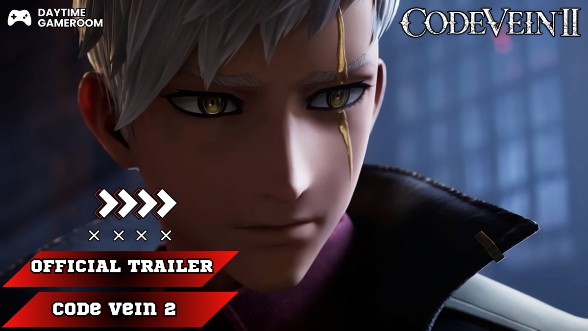 DaytimeGameRoom's tweet photo. Code Vein II - Official Announcement Trailer | 2025. https://t.co/K2Gyy6s6YZ via @YouTube 
#codevein 
#codevein2 
#codevein2trailer
#trailer 
#daytimegameroom https://t.co/gfp3jNF6lL