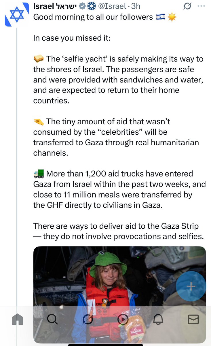 Force? You Israel psychopaths. Forcing Greta Thunberg et al to watch your Oct 7 movie won’t change their minds when they’ve witnessed Israel commit genocide, ethnic cleansing - Holocaust of epic war crimes for 20mths! 1000 times worse than Oct 7! Caucacity of degenerate Zionists.