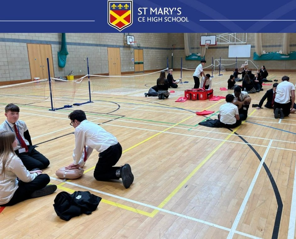 As part of Year 8 Personal Development, students recently learned and practiced CPR (Cardiopulmonary Resuscitation). Students were given the information on how to perform CPR in a 30 minute lesson and then put this knowledge into practice using the resuscitation dummies.

#year8