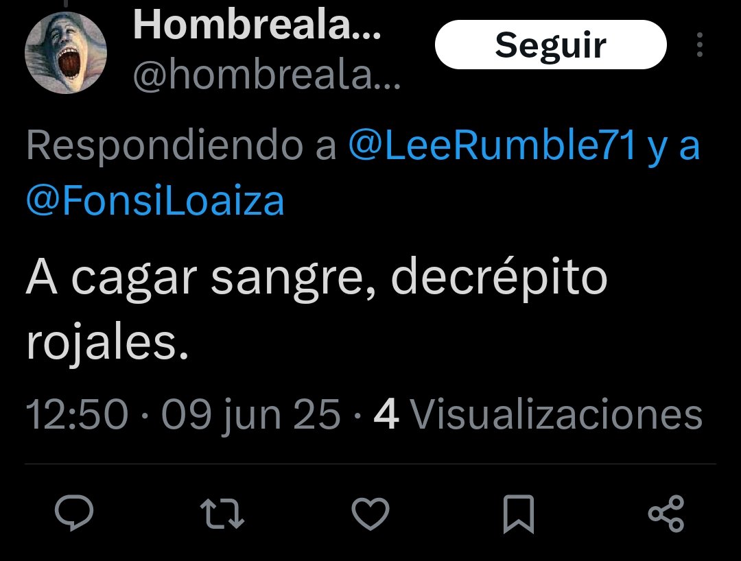 Reacciona inesperadamente