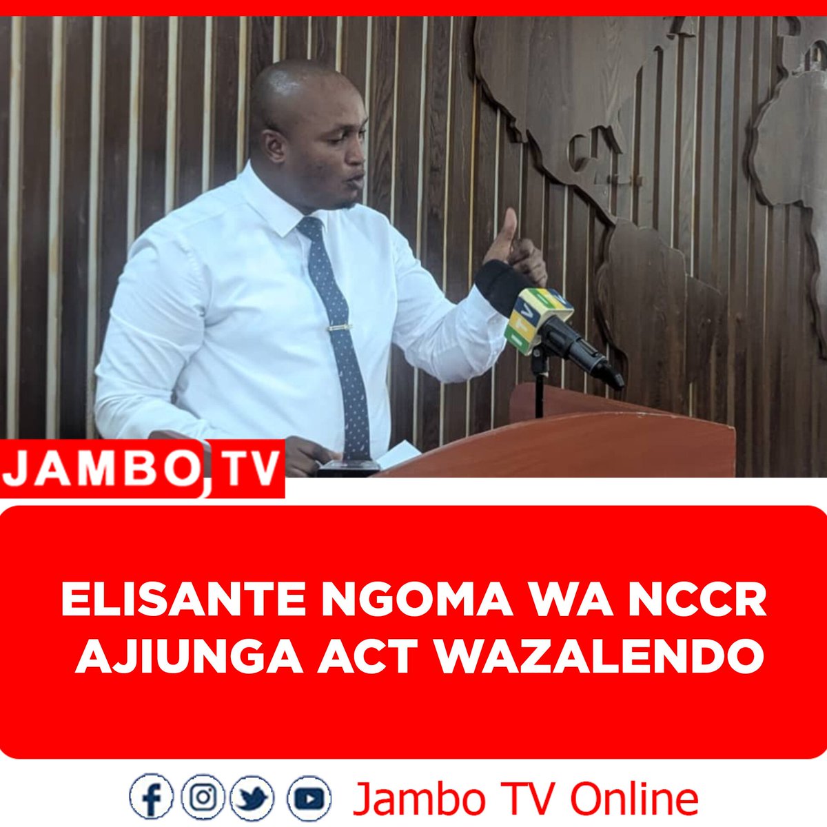 "Mimi Elisante Ngoma, Katibu Mwenezi Taifa wa Chama cha NCCR Mageuzi ninatangaza rasmi kujiondoa NCCR Mageuzi na kujiunga na ACT Wazalendo kuanzia leo tarehe 9 Juni 2025, ninachukua fursa hii kukishukuru chama changu cha NCCR Mageuzi kwa heshima kubwa niliyopata ya kushika nafasi