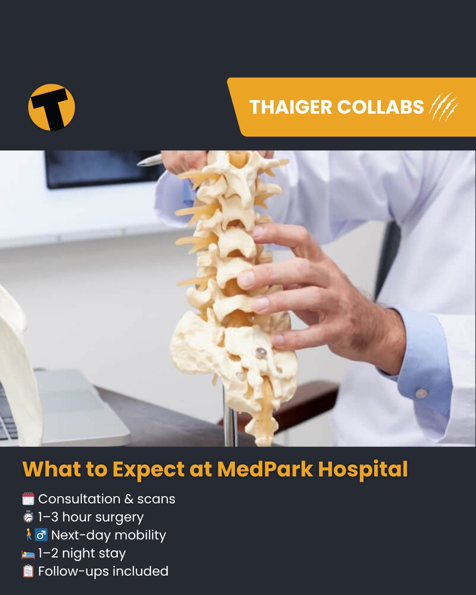 Spine surgery without the long scars or long recovery?
Unilateral Biportal Endoscopy (UBE) is reshaping how spine surgery is done in Bangkok—faster recovery, smaller incisions, and better outcomes.

Full article: thethaiger.com/guides/best-of…

#MedParkHospital #TheThaiger