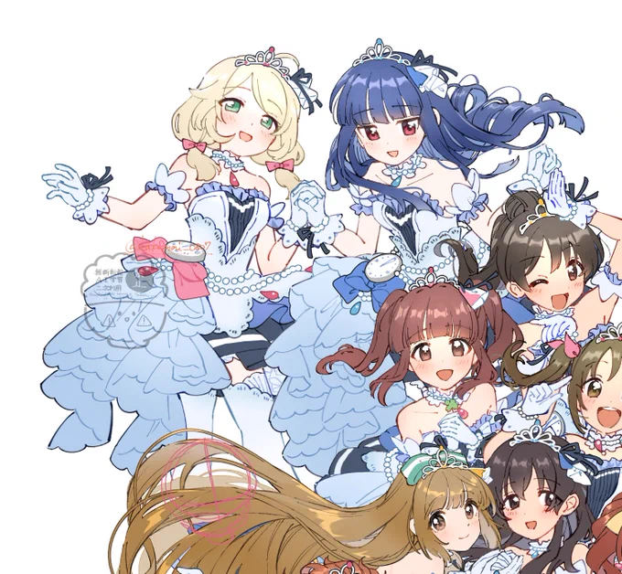 #デレステ10thまで100日なのでアイドル190人全員描きたい 15日目 遊佐こずえ 佐城雪美