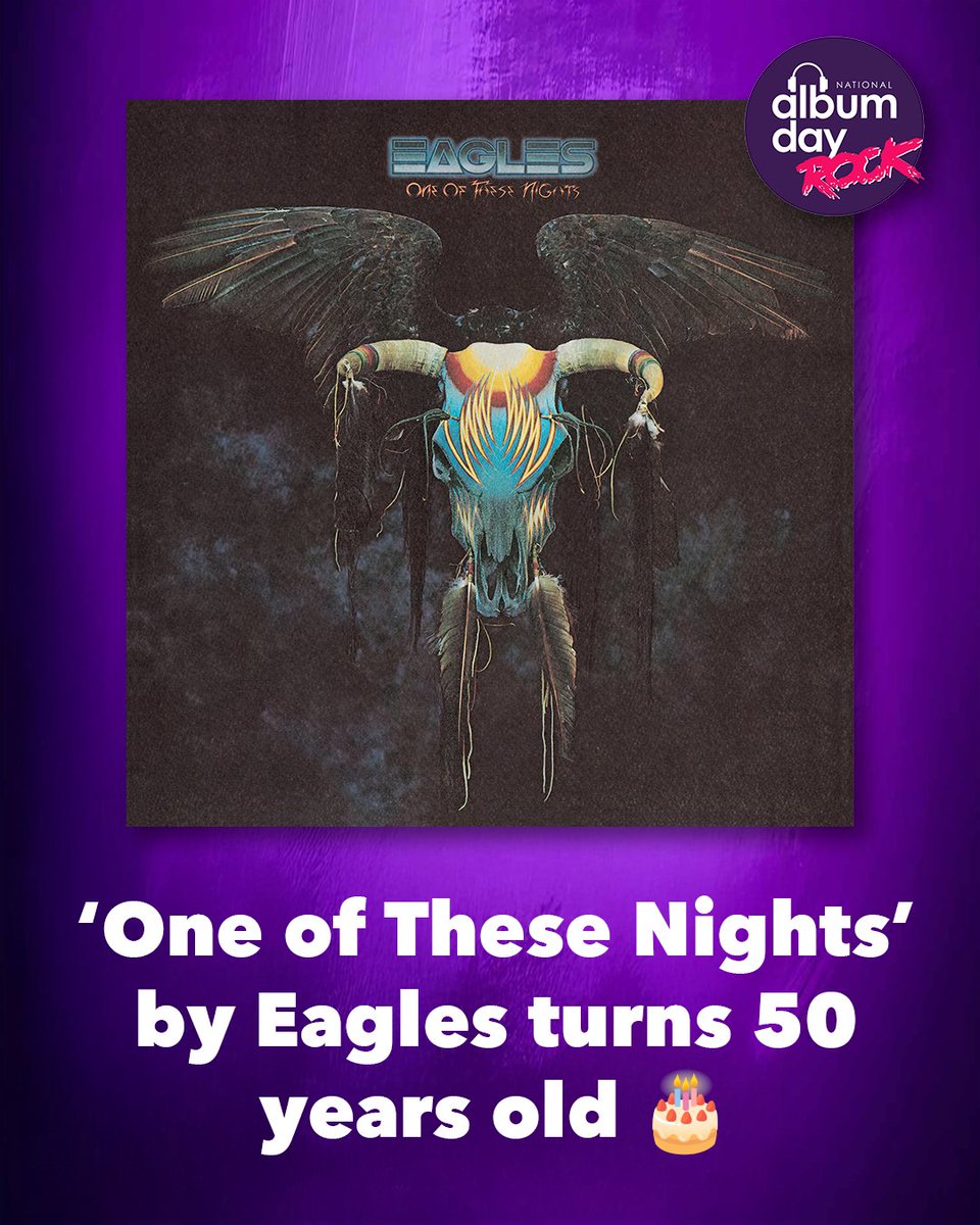 Happy 50th bday to ‘One of These Nights’ by Eagles, what’s your favourite track from this album?

Join the nation in celebrating Rock albums on National Album Day Saturday October 18th 🤘