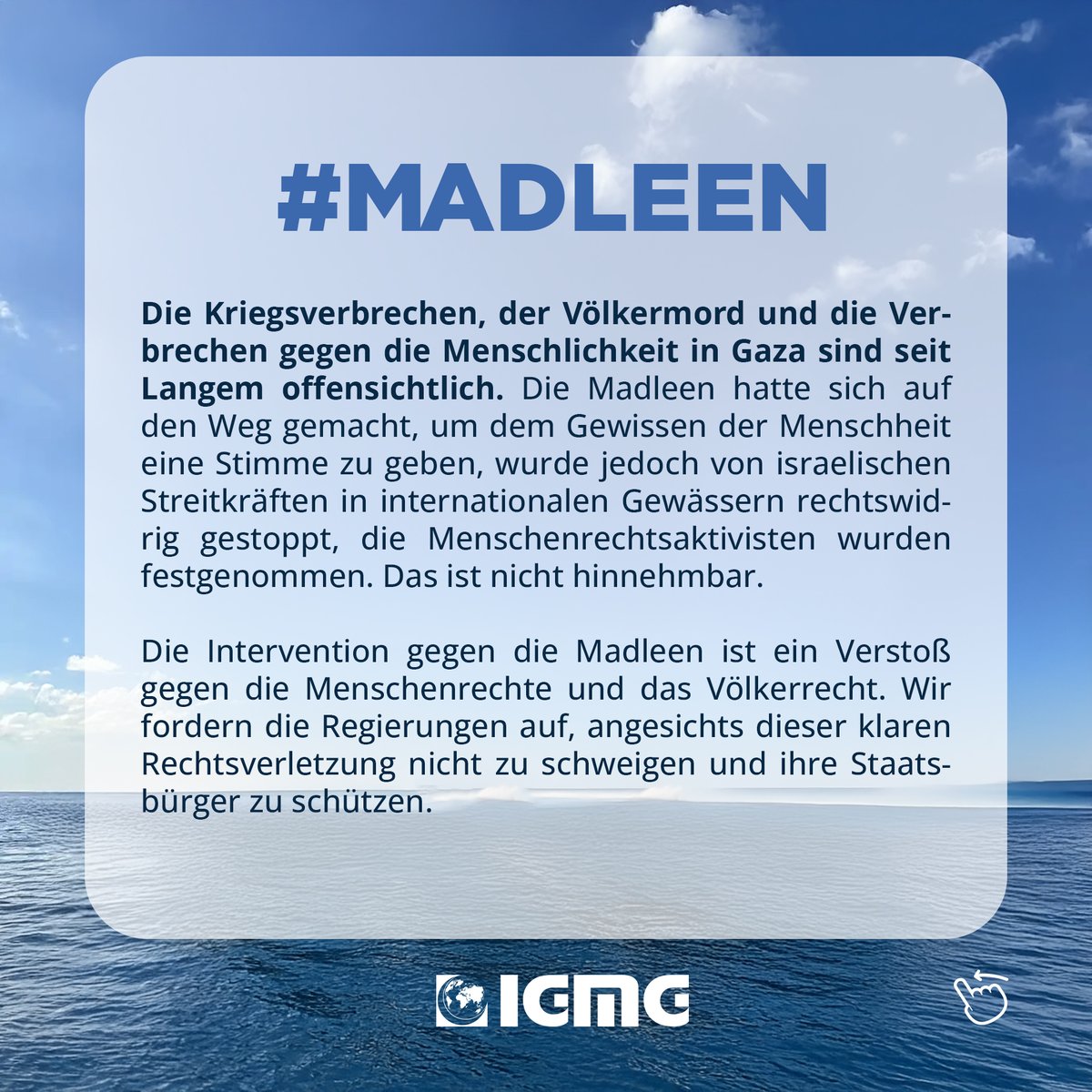 igmgorg's tweet photo. #Madleen #Gaza https://t.co/uLey62Se0v