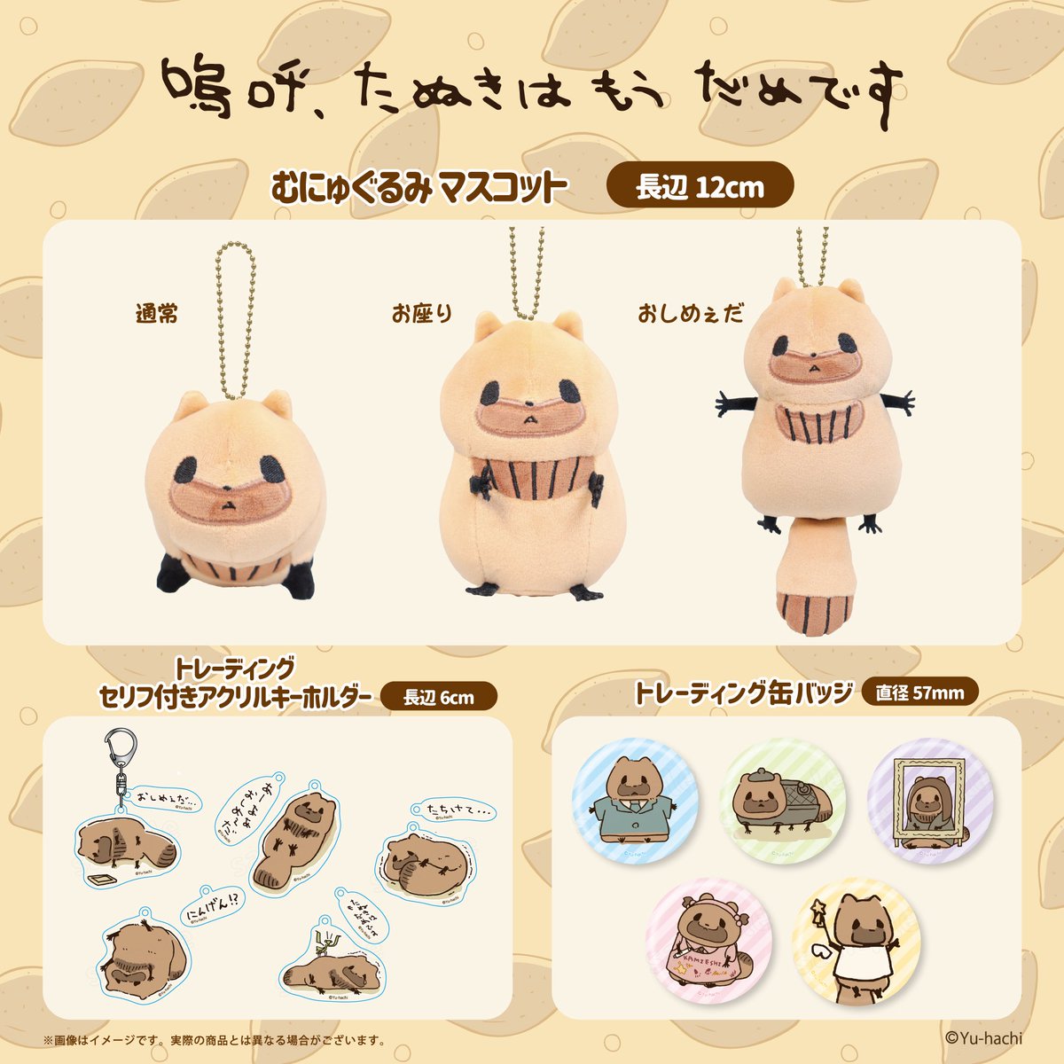 たぬきぬいぐるみ受注生産します✨】 明日6月10日(火)開始です✨ 7月