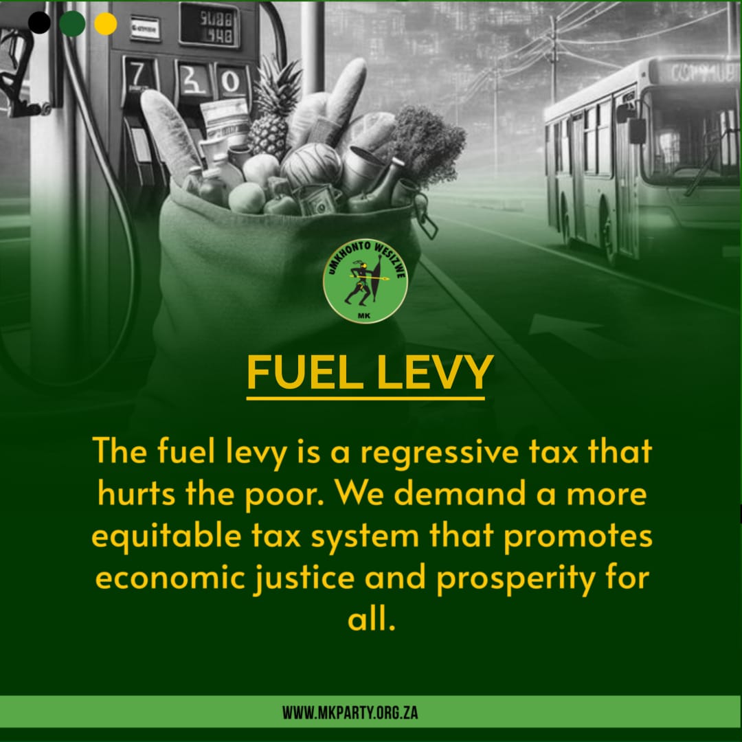 Fuel Levy

The fuel levy is a regressive tax that hurts the poor. We demand a more equitable tax system that promotes economic justice and prosperity for all.