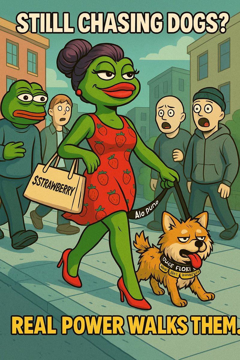 Still chasing dog coins?
Strawberry already walks them. 🍓💅
#DOGE, #FLOKI, #BONK, #SHIB, #COCORO, #MANYU — all on the leash.
#STRAWBERRY is the real alpha.
 You bark. We build
0x4D74026A5BE387235afcc9ED611996eeb8bdfE4C