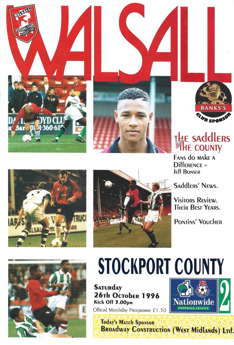 TheSkyStrikers's tweet photo. Get a flick through the Walsall vs Stockport County football programme from 1996 scanned in full into Flickr
Click on the link below to read and enjoy
#Walsall #Saddlers #stockportcounty #thisismycounty
https://t.co/kXvlbaoxVi https://t.co/KZzRjOHkpV