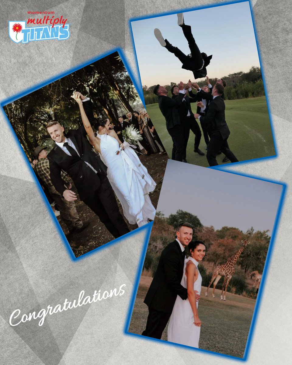 Married life looks good on our Captain! 😍👌

Congratulations Neil Brand, and his beautiful bride Karen on their wedding. Your Titans family is over the moon for you! 💙

#WhereLegendsRise