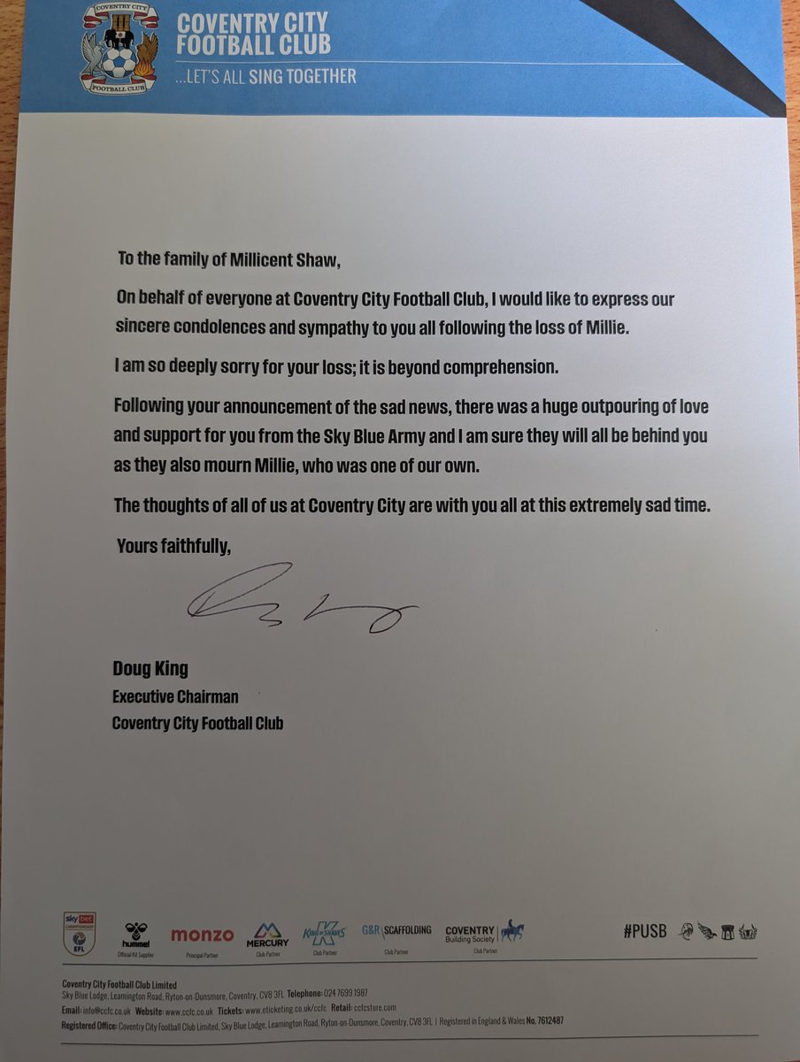 Bless you <a href="/Coventry_City/">Coventry City</a> 🩵 #PUSB