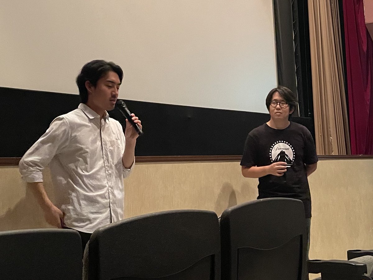 本日は #樋口翔一 監督と、#杵村春希 監督の舞台挨拶でした✨

『カフネ』のことだけでなく、お互いの映画に対する考え方などについて、意見を交わしました。

宇都宮ヒカリ座では、12日まで上映中！！
ぜひお越しください🎬