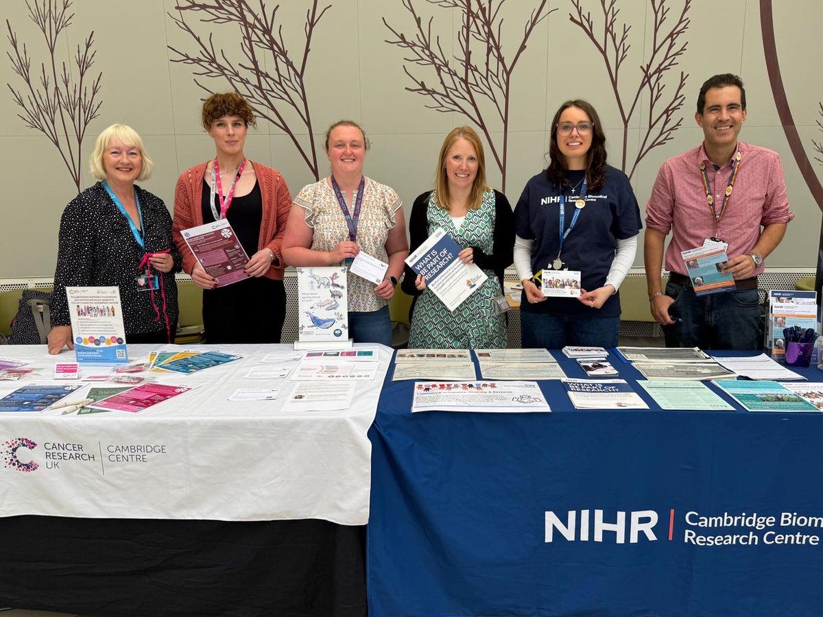 NIHR Cambridge Biomedical Research Centre (@cambridgebrc) on Twitter photo Regional PPE Showcase Week has started! Come & meet our public involvement teams until 2pm today at <a href="/RoyalPapworth/">Royal Papworth Hospital NHS FT 💙</a> & discover ways to help shape health research! Info on full programme 👉bit.ly/4kbJzxz
<a href="/CUH_NHS/">Cambridge University Hospitals NHS</a> <a href="/Cambridge_Uni/">Cambridge University</a> <a href="/CRUKCamCentre/">CRUK Cambridge Centre</a> <a href="/AngliaRuskin/">ARU</a> <a href="/CAMBRIDGE_CEU/">BHF Cardiovascular Epidemiology Unit at Cambridge</a> Regional PPE Showcase Week has started! Come & meet our public involvement teams until 2pm today at <a href="/RoyalPapworth/">Royal Papworth Hospital NHS FT 💙</a> & discover ways to help shape health research! Info on full programme 👉bit.ly/4kbJzxz
<a href="/CUH_NHS/">Cambridge University Hospitals NHS</a> <a href="/Cambridge_Uni/">Cambridge University</a> <a href="/CRUKCamCentre/">CRUK Cambridge Centre</a> <a href="/AngliaRuskin/">ARU</a> <a href="/CAMBRIDGE_CEU/">BHF Cardiovascular Epidemiology Unit at Cambridge</a>
