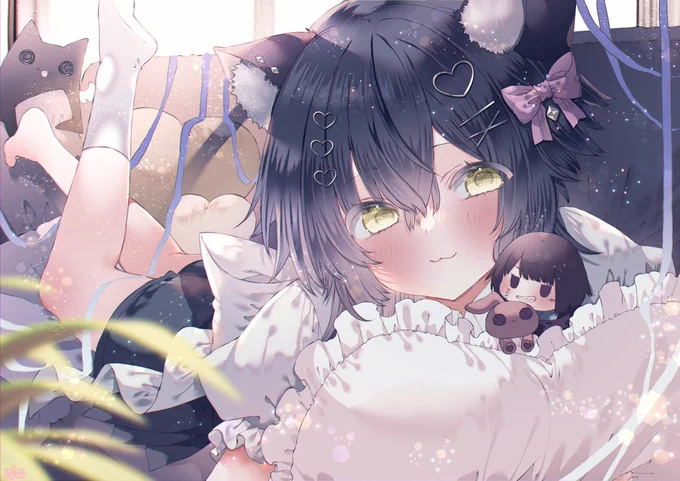 ごろにゃ～ん #ねこさく絵画